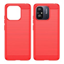 Alternative view of Zadní kryt Carbon červený – Xiaomi Redmi 12C