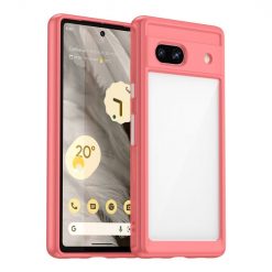 Ochranný kryt Colorful Acrylic case červený – Google Pixel 7a 5G