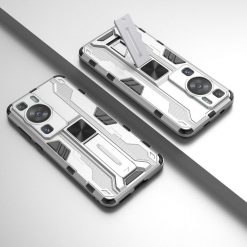 Odolný Kryt Holder armor case stříbrný – Huawei P60 Pro | Levné Kryty | Levné Kryty | Levné Kryty