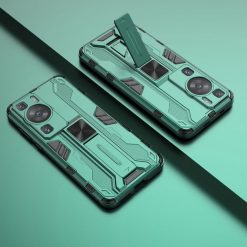 Odolný Kryt Holder armor case zelený – Huawei P60 Pro | Levné Kryty | Levné Kryty | Levné Kryty