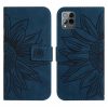 Peněženkové pouzdro Embossing Pattern Květ tmavěrůžové – T Phone Pro / T Phone Pro (2023) | Levné Kryty | Levné Kryty | Levné Kryty