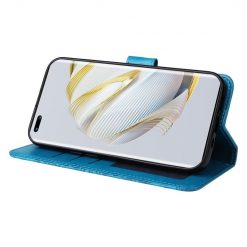 Peněženkové pouzdro Embossing Pattern Slunečnice modré – Huawei Nova 10 | Levné Kryty | Levné Kryty | Levné Kryty