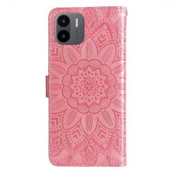Alternative view of Peněženkové pouzdro Embossing Pattern Slunečnice růžové – Xiaomi Redmi A1 / A2