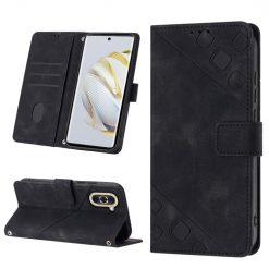 Alternative view of Peněženkové pouzdro Embossing Pattern Square černé – Huawei Nova 10