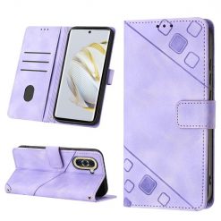 Alternative view of Peněženkové pouzdro Embossing Pattern Square fialové – Huawei Nova 10