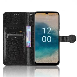 Peněženkové pouzdro Honeycomb Dot Texture Case černé – Nokia G22 | Levné Kryty | Levné Kryty | Levné Kryty