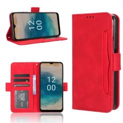 Peněženkové pouzdro Slots case červené – Nokia G22 | Levné Kryty | Levné Kryty | Levné Kryty