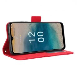 Peněženkové pouzdro Slots case červené – Nokia G22 | Levné Kryty | Levné Kryty | Levné Kryty