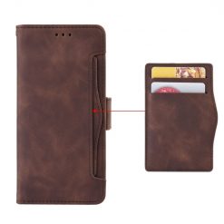 Peněženkové pouzdro Slots case hnědé – Nokia G22 | Levné Kryty | Levné Kryty | Levné Kryty