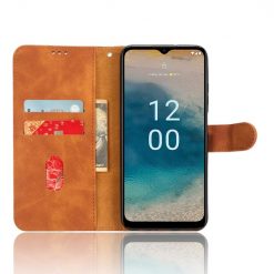 Peněženkové pouzdro Solid hnědé – Nokia G22 | Levné Kryty | Levné Kryty | Levné Kryty
