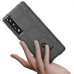 Odolný kryt Rugged Shield černý – Sony Xperia 1 V | Levné Kryty | Levné Kryty | Levné Kryty