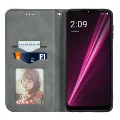Peněženkové pouzdro Business case šedé – T Phone Pro / T Phone Pro (2023) | Levné Kryty | Levné Kryty | Levné Kryty