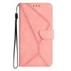 Peněženkové pouzdro Embossing Pattern Stitchy case hnědé – TCL 305 / 306 / 30 SE / 30E | Levné Kryty | Levné Kryty | Levné Kryty