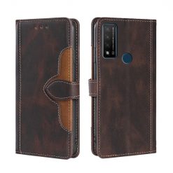 Peněženkové pouzdro Ornate case hnědé – TCL 20AX 5G / TCL 20R 5G | Levné Kryty | Levné Kryty | Levné Kryty