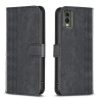 Peněženkové pouzdro Plaid case fialové – Nokia C32 | Levné Kryty | Levné Kryty | Levné Kryty