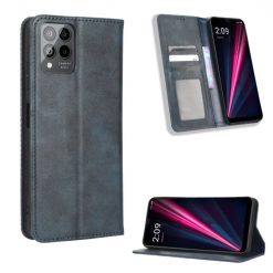 Peněženkové pouzdro Retro Leather modré – T Phone Pro / T Phone Pro (2023) | Levné Kryty | Levné Kryty | Levné Kryty