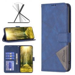 Knížkové pouzdro Rhombus modré – Realme C53 | Levné Kryty | Levné Kryty | Levné Kryty