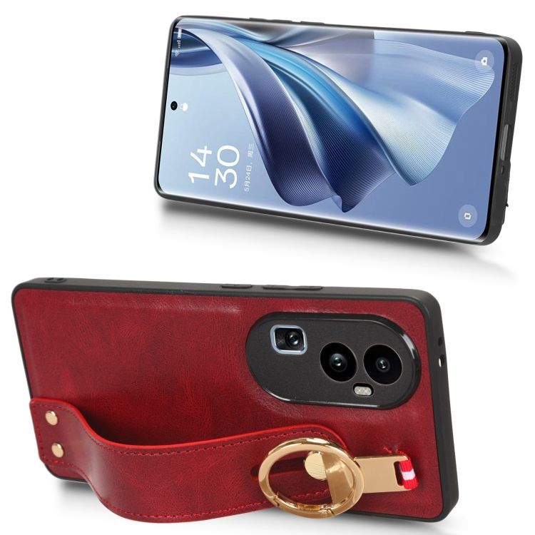 Kryt Wristband Case červený – Oppo Reno10 5G (Reno 10 5G) | Levné Kryty | Levné Kryty | Levné Kryty