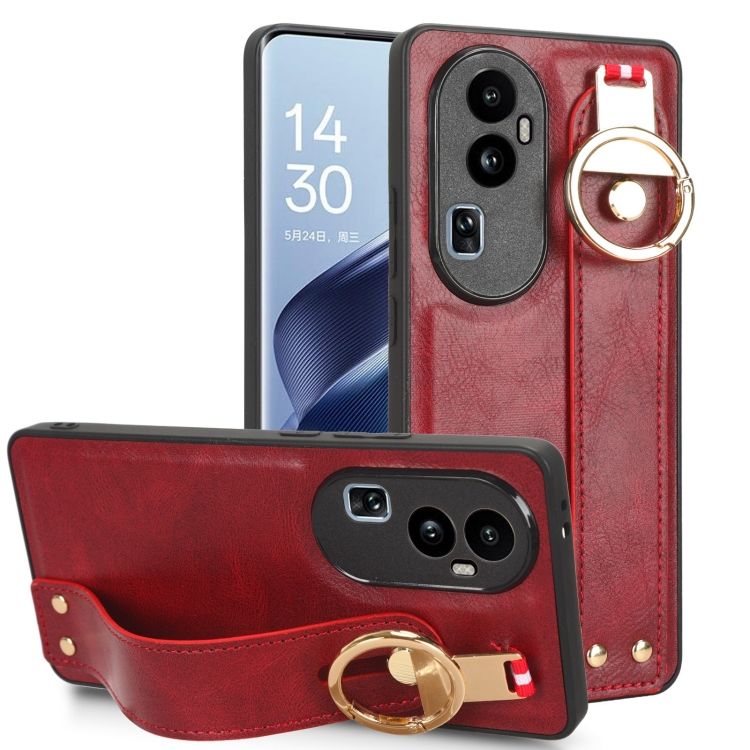 Kryt Wristband Case červený – Oppo Reno10 5G (Reno 10 5G) | Levné Kryty | Levné Kryty | Levné Kryty