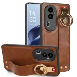 Kryt Wristband Case hnědý – Oppo Reno10 5G (Reno 10 5G) | Levné Kryty | Levné Kryty | Levné Kryty