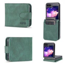 Peněženkové pouzdro AZNS Dream zelené – Samsung Galaxy Z Flip 5 | Levné Kryty | Levné Kryty | Levné Kryty