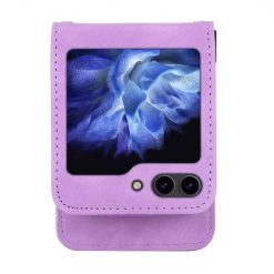 Peněženkové pouzdro Dierfeng Dream fialové – Samsung Galaxy Z Flip 5 | Levné Kryty | Levné Kryty | Levné Kryty