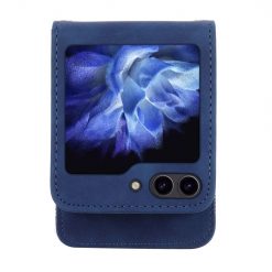 Peněženkové pouzdro Dierfeng Dream modré – Samsung Galaxy Z Flip 5 | Levné Kryty | Levné Kryty | Levné Kryty