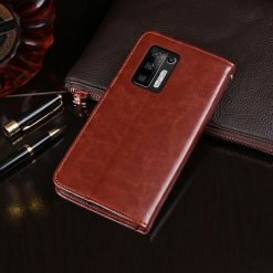 Peněženkové pouzdro Idewei Grand case hnědé – Doogee S97 Pro | Levné Kryty | Levné Kryty | Levné Kryty