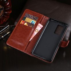 Peněženkové pouzdro Idewei Grand case hnědé – Doogee S97 Pro | Levné Kryty | Levné Kryty | Levné Kryty