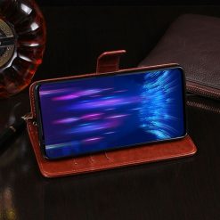 Peněženkové pouzdro Idewei Grand case hnědé – Doogee S97 Pro | Levné Kryty | Levné Kryty | Levné Kryty