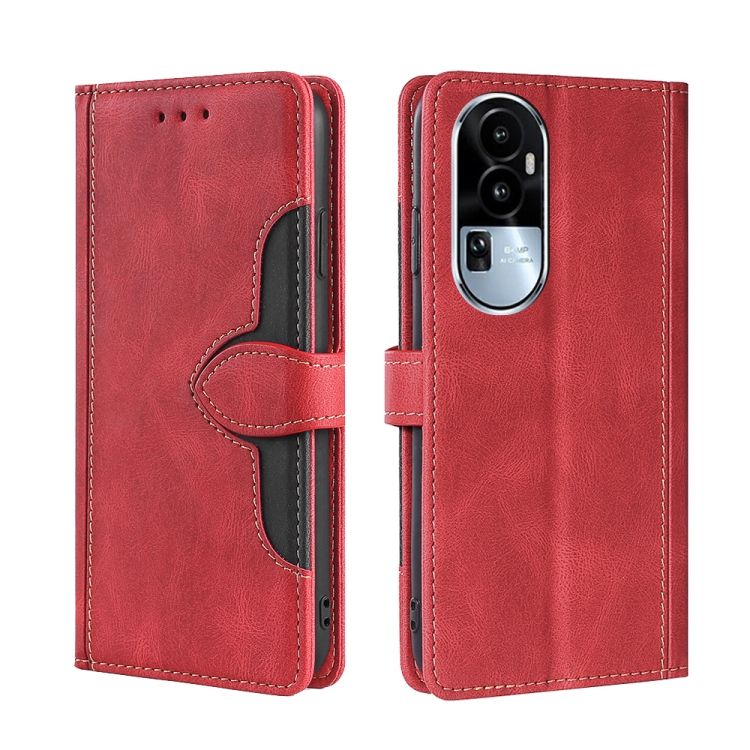 Peněženkové pouzdro Ornate case červené – Oppo Reno10 5G (Reno 10 5G) | Levné Kryty | Levné Kryty | Levné Kryty