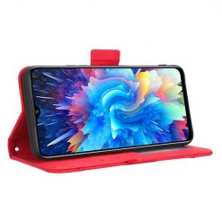 Peněženkové pouzdro Slots case červené – Infinix Hot 20 5G | Levné Kryty | Levné Kryty | Levné Kryty