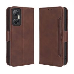 Peněženkové pouzdro Slots case hnědé – Infinix Hot 20 5G | Levné Kryty | Levné Kryty | Levné Kryty