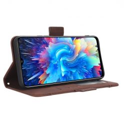 Peněženkové pouzdro Slots case hnědé – Infinix Hot 20 5G | Levné Kryty | Levné Kryty | Levné Kryty