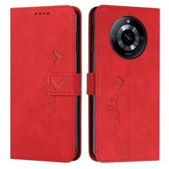 Peněženkové pouzdro Smile case červené – Realme 11 Pro / 11 Pro+ | Levné Kryty | Levné Kryty | Levné Kryty