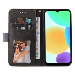 Peněženkové pouzdro Stitching černo-šedé – Infinix Smart 6 | Levné Kryty | Levné Kryty | Levné Kryty