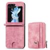 Peněženkové pouzdro Zipper Wallet fialové – Samsung Galaxy Z Flip 5 | Levné Kryty | Levné Kryty | Levné Kryty