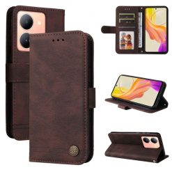 Knížkové pouzdro Skin Feel case hnědé – Vivo Y36 | Levné Kryty | Levné Kryty | Levné Kryty