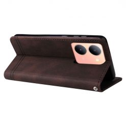 Knížkové pouzdro Skin Feel case hnědé – Vivo Y36 | Levné Kryty | Levné Kryty | Levné Kryty