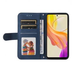 Knížkové pouzdro Skin Feel case modré – Vivo Y36 | Levné Kryty | Levné Kryty | Levné Kryty
