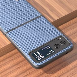 Kryt Abeel Carbon Fiber modrý – Motorola Razr 40 | Levné Kryty | Levné Kryty | Levné Kryty