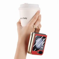 Kryt Bril case červený s ochranou na vnější displej – Samsung Galaxy Z Flip 5 | Levné Kryty | Levné Kryty | Levné Kryty