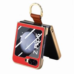 Kryt Bril case červený s ochranou na vnější displej – Samsung Galaxy Z Flip 5 | Levné Kryty | Levné Kryty | Levné Kryty