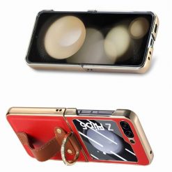 Alternative view of Kryt Bril case červený s ochranou na vnější displej – Samsung Galaxy Z Flip 5