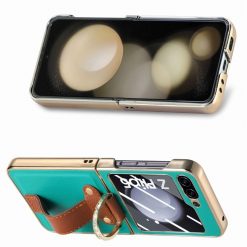 Alternative view of Kryt Bril case zelený s ochranou na vnější displej – Samsung Galaxy Z Flip 5