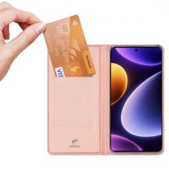 Peněženkové pouzdro Dux Ducis Skin Pro růžové – Xiaomi Poco F5 | Levné Kryty | Levné Kryty | Levné Kryty