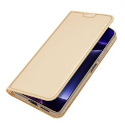 Peněženkové pouzdro Dux Ducis Skin Pro zlaté – Xiaomi Poco F5 | Levné Kryty | Levné Kryty | Levné Kryty