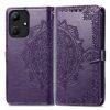 Peněženkové pouzdro Embossing Pattern Mandala Flower modré – Infinix Hot 30i | Levné Kryty | Levné Kryty | Levné Kryty