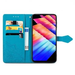 Alternative view of Peněženkové pouzdro Embossing Pattern Mandala Flower modré – Infinix Hot 30i