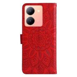 Alternative view of Peněženkové pouzdro Embossing Pattern Slunečnice červené – Vivo Y36